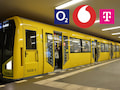 Auf einigen Teilstrecken der U2 in Berlin bestand neben o2 nur Versorgung mit der Telekom. Vodafone ist am Dienstag gestartet.