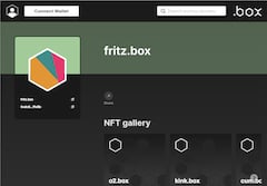 NFT-Werbeseite auf FRITZ!Box