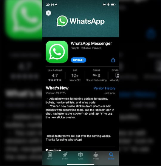 Praktische Features fr WhatsApp iOS
