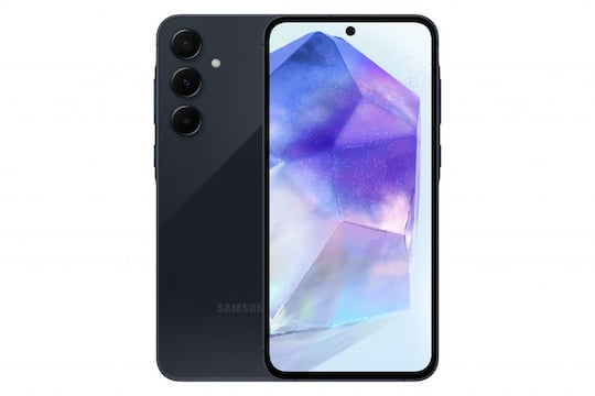 Optisch kaum unterscheidbar Samsung Galaxy A55 5G (SM-A556) in Farbe Navy (schwarz)