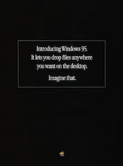 Apple Werbung Windows 95 Imagine That