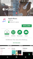 Apple Music im Google Play Store