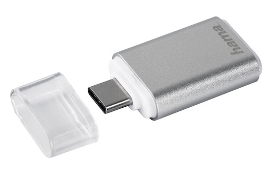 Beispiel fr einen Speicherkartenleser mit USB-C-Stecker
