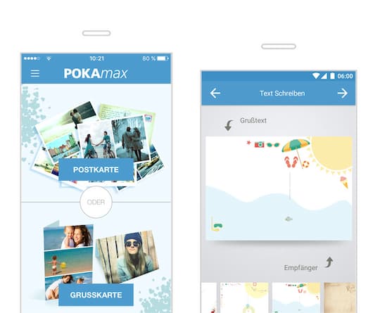 POKAmax Postakrten-App