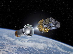 Trennung der Galileo-Satelliten 5 und 6 von der Endstufe einer Sojus-Rakete