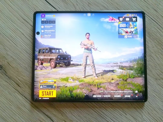 Gaming auf einem Samsung-Foldable