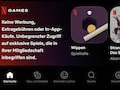 Rubrik Netflix Games in der iOS-Version der Streaming-App